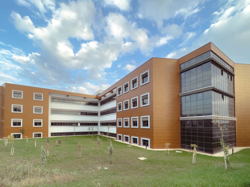 A modern educational campus with flexible learning spaces