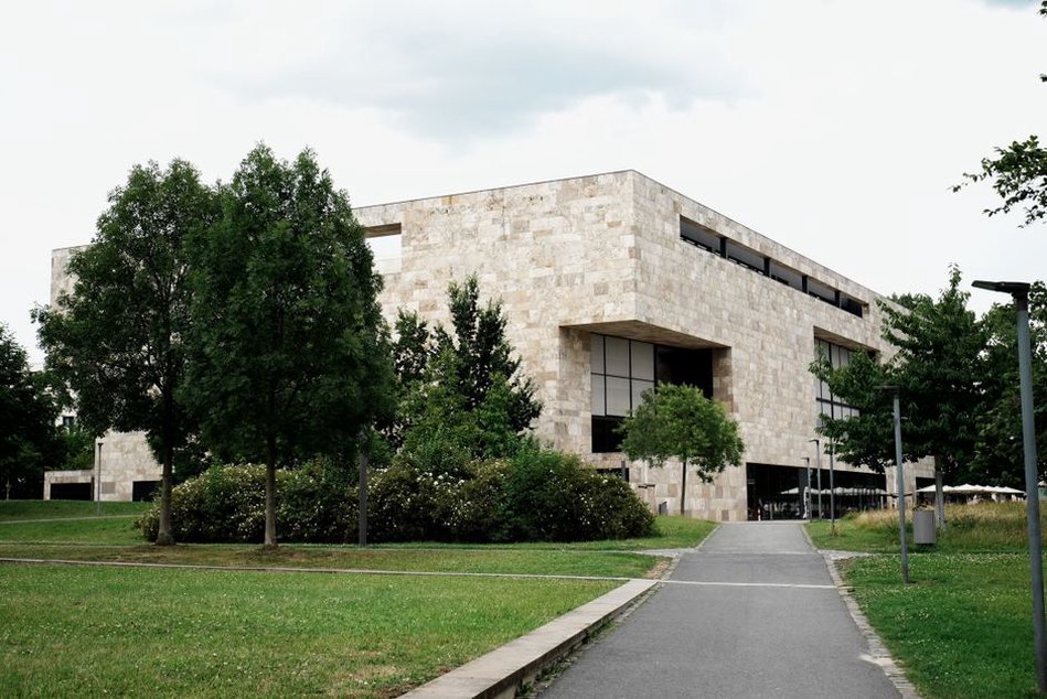 Exterior of a modern sustainable public building