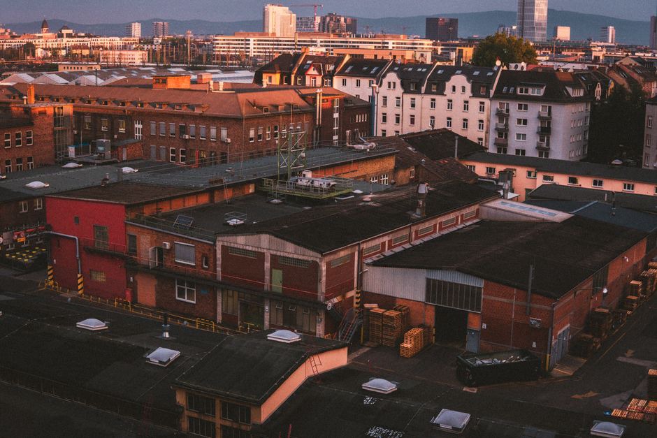 An old factory repurposed into a contemporary office space