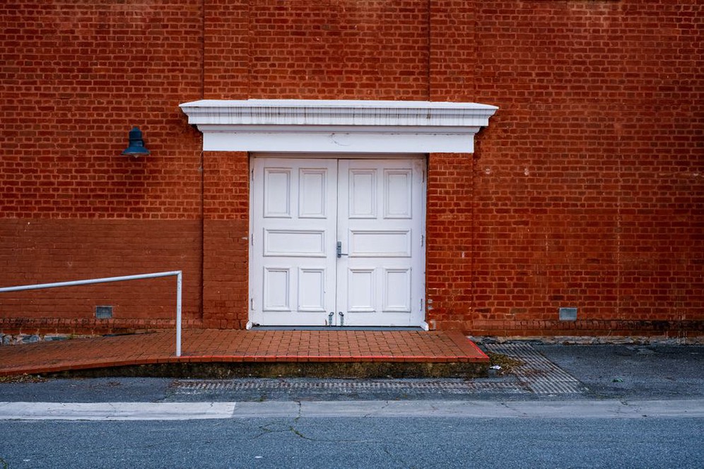 ramp leading to school entrance