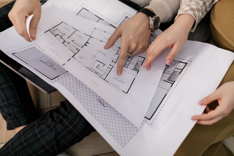Design team compares site levels with flood exposure