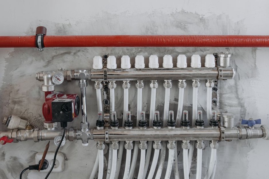 Accessible meters separate building water uses
