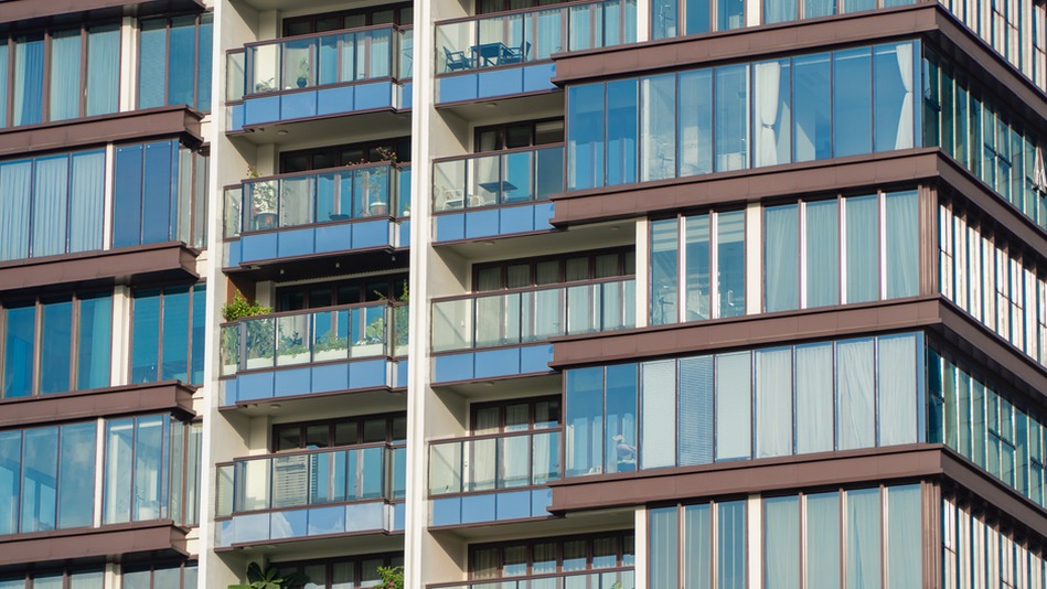 Dense city housing with acoustically designed windows