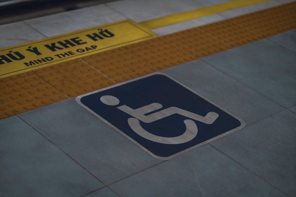 A step-free entrance with clear approach routes
