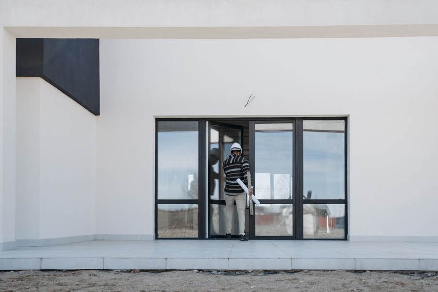 Completed building documented without revealing private interiors