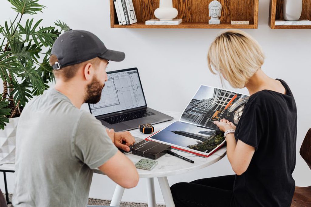 Client and architect review an early project brief