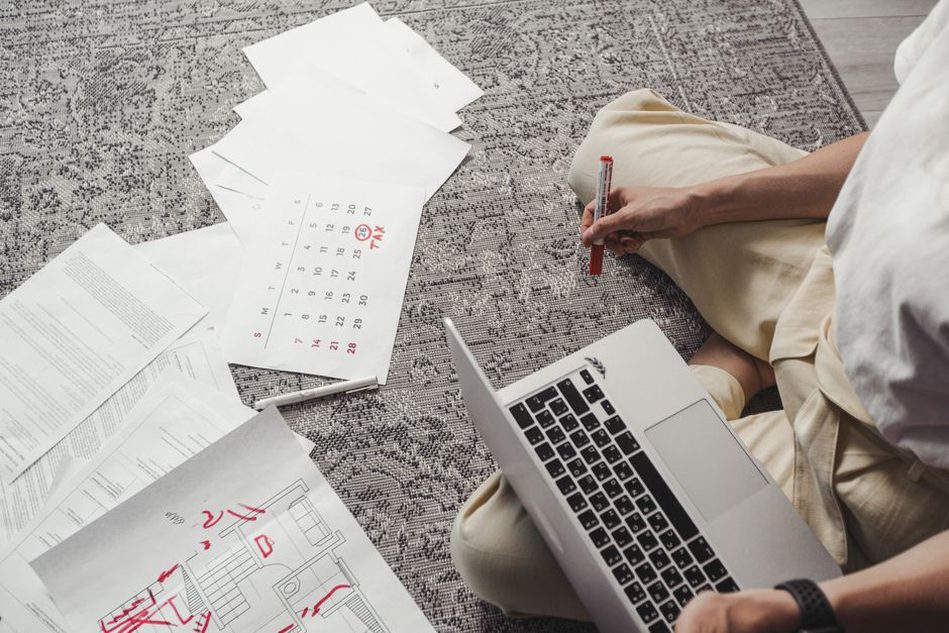 A project team compares product details with drawings