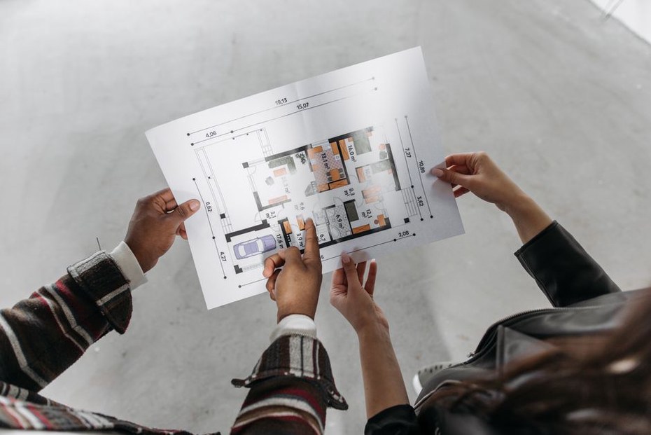 Marked-up drawings help explain a specification decision
