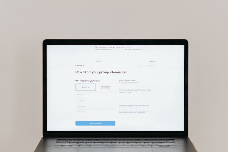 Project enquiry form displayed during a website review